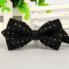 Load image into Gallery viewer, Business Black Golden Butterfly Men Bowtie Luxury Double Layer Pointed Classic Bow Tie Lovely Men Gift For Office And Meetings