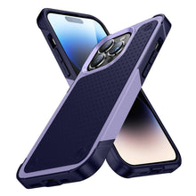 Load image into Gallery viewer, Business Black Shockproof Armor Case for iPhone 14 Pro Max 14 Plus 13 12 Hard Cover Heavy Duty Case Shockproof Ultra-Slim Non-slip iPhone Powerful Protective Phone Case for iPhone