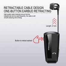 Load image into Gallery viewer, Business Black Wireless Bluetooth Collar Clip Headset Sport Driver Vibration Earphone Clip Bluetooth MP3 Player Sports Headphones Wireless Wearable Music Player For Running Gym
