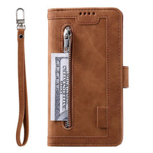 Load image into Gallery viewer, Business Blue New Cards Flip Leather Case For iPhone 14 13 12 11 Pro Max 10 X 6 6s 7 8 Plus XR XS Max Multifunctional Wallet Phone Case Multi-Card Wallet Leather iphone Case