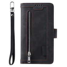 Load image into Gallery viewer, Business Blue New Cards Flip Leather Case For iPhone 14 13 12 11 Pro Max 10 X 6 6s 7 8 Plus XR XS Max Multifunctional Wallet Phone Case Multi-Card Wallet Leather iphone Case