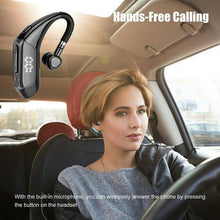 Load image into Gallery viewer, Business Bluetooth 5.0 Wireless Single-Ear Headset LED Power Display Ultra-Long Standby Earbud Headphones Wireless Black Earphone Bluetooth Noise Isolating Wireless Earbuds With Microphones Clear Calls Painless Wearing