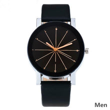 Load image into Gallery viewer, Business Luxury Couple Quartz Watch Dial Hour Analog Women Watches Men Leather Wristwatches Casual Simple Rhinestone Quartz Leather Wrist Watch For Father’s Day