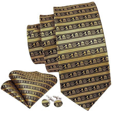Load image into Gallery viewer, Business Luxury Men Silk Necktie Fashion Tie Sets For Men Wedding Party Wear Elegant Neck Tie Design For Men Soft Business Casual Suit Neckties