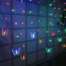 将图片加载到图库查看器,Butterfly Curtain String Lights USB Powered with 8 Modes 96 LED Remote Control