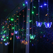 将图片加载到图库查看器,Butterfly Curtain String Lights USB Powered with 8 Modes 96 LED Remote Control