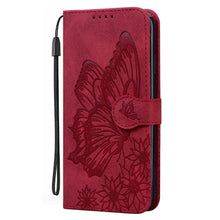 Load image into Gallery viewer, Butterfly Leather Flip Cover For iPhone 14 X XS XR 13 12 11 Pro Max 12 MINI Phone Wallet Case PU Leather Wallet Case Butterfly Flower Pattern Design Magnetic Flip Case Shockproof Protective Cover