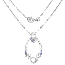Load image into Gallery viewer, 0.18 Carat Genuine Tanzanite .925 Sterling Silver Pendant
