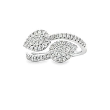 Load image into Gallery viewer, Genuine .50ct Diamond Ring 10KT White Gold