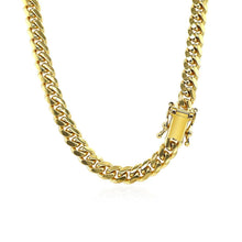 将图片加载到图库查看器,5.0mm 14k Yellow Gold Classic Miami Cuban Solid Chain
