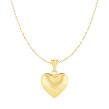 Load image into Gallery viewer, Puffed Heart Pendant in 10k Yellow Gold