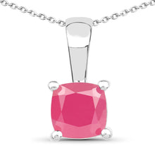 Load image into Gallery viewer, 1.80 Carat Genuine Emerald, Glass Filled Ruby & Glass Filled Sapphire .925 Sterling Silver Pendant