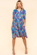 将图片加载到图库查看器,Johnny Collar Babydoll Dress with Side Pockets – Babydoll Dress, Johnny Collar Dress, Pocketed Dress, Button Down Dress, Relaxed Fit Dress