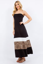 Load image into Gallery viewer, Women Full Size Leopard Print Color Maxi Dress Plus Size Trendy & Modern Long Dress