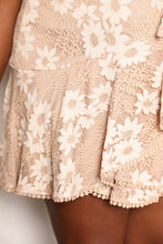 将图片加载到图库查看器,Romantic Floral Sleeve Mini Dress Elegant & Feminine Tie-Waist Dress Simple Elegant Girls Summer Dress