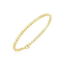 将图片加载到图库查看器,14k Yellow Gold High Polish Bead Cuff Bangle