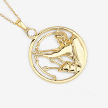 Load image into Gallery viewer, 0.33 Carat Genuine White Zircon .925 Sterling Silver Pendant