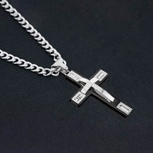 Load image into Gallery viewer, Men's Cross Necklaces in Stainless Steel