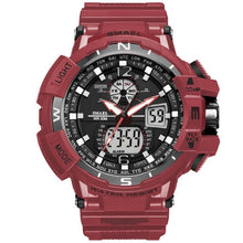 将图片加载到图库查看器,NEW Modern RED Sport Watch For Men and Woman With LED Digital Quartz Display Men's Top Brand Luxury Digital-watch Relogio Masculino In Army Military Popular Design Waterproof 50M