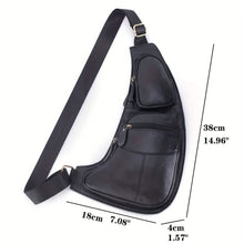 将图片加载到图库查看器,Genuine Leather Crossbody Sling Bag (Unisex)