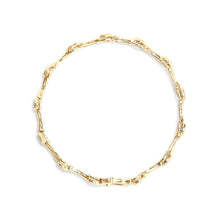 将图片加载到图库查看器,10K Yellow Gold Plated .925 Sterling Silver 1.0 Cttw Miracle Set Diamond Bezel Style Station Link Bracelet (H-I Color, I3 Clarity) - Size 7"