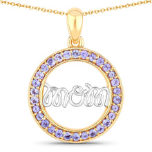 Load image into Gallery viewer, 0.64 Carat Genuine Tanzanite .925 Sterling Silver Pendant