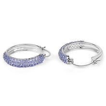 Load image into Gallery viewer, 3.06 Carat Genuine Tanzanite .925 Sterling Silver Earrings