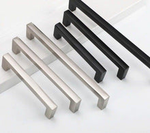 Load image into Gallery viewer, Cabinet Handles Kitchen Door Handles Drawer Knobs Aluminum Alloy Wardrobe Door Handles Brushed Modern Style Hardware Stainless Steel Kitchen Cabinet Pulls For Kitchen Cabinet Drawer Door Cupboard Decorative Modern Hardware For Cabinet