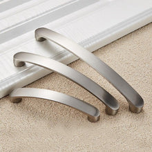 Load image into Gallery viewer, Cabinet Handles Kitchen Door Handles Drawer Knobs Aluminum Alloy Wardrobe Door Handles Brushed Modern Style Hardware Stainless Steel Kitchen Cabinet Pulls For Kitchen Cabinet Drawer Door Cupboard Decorative Modern Hardware For Cabinet