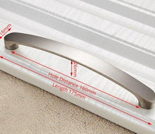 Load image into Gallery viewer, Cabinet Handles Kitchen Door Handles Drawer Knobs Aluminum Alloy Wardrobe Door Handles Brushed Modern Style Hardware Stainless Steel Kitchen Cabinet Pulls For Kitchen Cabinet Drawer Door Cupboard Decorative Modern Hardware For Cabinet