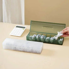 Load image into Gallery viewer, Cable Storage Box Large Capacity Transparent Multi-compartments Desktop Charging Cable Case