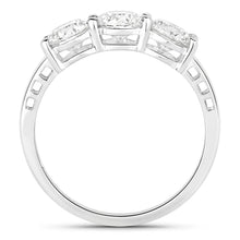 Load image into Gallery viewer, 1.50 Carat Genuine Lab Grown Diamond 14K White Gold Ring