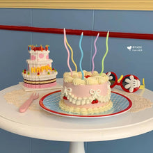 Load image into Gallery viewer, Cake Topper Bear Candles Cartoon Smiley Face Birthday Insert Creative Party Cake Handmade Smiley Daisy Flower Cake Toppers For Birthday Party