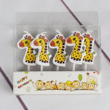 Load image into Gallery viewer, Cake Topper Bear Candles Cartoon Smiley Face Birthday Insert Creative Party Cake Handmade Smiley Daisy Flower Cake Toppers For Birthday Party
