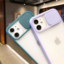 Load image into Gallery viewer, Camera Lens Protection Candy Color Phone Case For iPhone 14 13 12 11 Pro Necklace With Long Rope Lanyard Cover Camera Lens Protector Translucent Soft Edges Colorful Transparent iphone Cover
