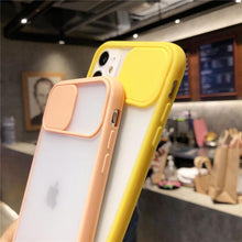 Load image into Gallery viewer, Camera Lens Protection Candy Color Phone Case For iPhone 14 13 12 11 Pro Necklace With Long Rope Lanyard Cover Camera Lens Protector Translucent Soft Edges Colorful Transparent iphone Cover