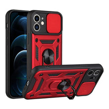 Load image into Gallery viewer, Camera Protection Shockproof Armor Case For iPhone 12 13 14 Pro Max Cover Men Cool Woman Camera Cover And Stand Sliding Lens Protection Rotating Ring Mount Shock Resistant Shockproof Protective Bumper
