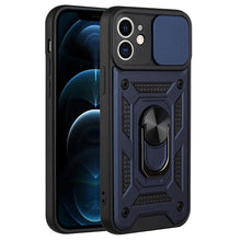 Load image into Gallery viewer, Camera Protection Shockproof Armor Case For iPhone 12 13 14 Pro Max Cover Men Cool Woman Camera Cover And Stand Sliding Lens Protection Rotating Ring Mount Shock Resistant Shockproof Protective Bumper