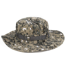 Load image into Gallery viewer, Camouflage Outdoor Bucket Hat Camping Hat Men Foldable Sun Cap Breathable Adjustable Bucket Cap for Men/Women Sports Sun Cap Unisex Fishing Hiking Travel Solid Color Hats