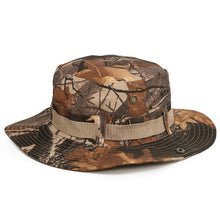 Load image into Gallery viewer, Camouflage Outdoor Bucket Hat Camping Hat Men Foldable Sun Cap Breathable Adjustable Bucket Cap for Men/Women Sports Sun Cap Unisex Fishing Hiking Travel Solid Color Hats