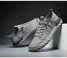 将图片加载到图库查看器,Canvas Men's Comfortable All-match Sneakers Breathable Cloth Casual Sports Flats Men Lightweight Outdoor Walking Sneakers Modern Design