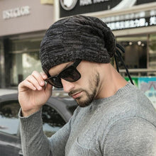 Load image into Gallery viewer, Caps Warmer Bonnet Casual Cap Winter Beanie Hats Hat winter hat Bobble Hat Winter Balaclava Women Bandana Baotou Cap Scarf Warm Thick Beanie Skellies Women Girls Cable Knit Soft Cute Beanie with Ears Detachable Pompom Fur Hat Girls