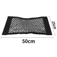 将图片加载到图库查看器,Car Back Rear Mesh Trunk Seat Elastic String Net Magic Sticker Universal Storage Bag