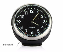 Load image into Gallery viewer, Car Clock Ornament Auto Watch Mini Clock Car Dashboard Clocks Luminous Car Clock Pocket Stick-On Clock Cars Air Vent Clip Quartz Clocks Vehicle Dashboard Decoration Automobiles Interior Dashboard Time Display Digital Pointer Clock In Car Accessories