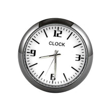 Load image into Gallery viewer, Car Clock Watch Indoor Automobiles Stick-In Luminous Quartz Analog Watch Universal Pocket Mini Stick-On Clock for Car Boat Bike Home Watch Decoration Accessories