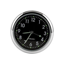 Load image into Gallery viewer, Car Clock Watch Indoor Automobiles Stick-In Luminous Quartz Analog Watch Universal Pocket Mini Stick-On Clock for Car Boat Bike Home Watch Decoration Accessories