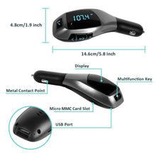 Load image into Gallery viewer, Car FM Wireless Transmitter USB Charge