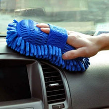 Load image into Gallery viewer, Car Hand Soft Towel Microfiber Chenille Washing Gloves Coral Fleece Gloves Auto