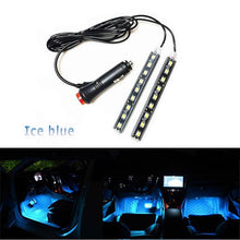 Load image into Gallery viewer, Car Interior LED Foot Sole Interior Car Lights Decoration Light Strip Car Interior Atmosphere Light Under Lighting Dashboard Waterproof Decoration Lighting Kit Bluetooth Smart LED Light Strips for Cars