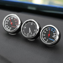Load image into Gallery viewer, Car Interior Mini Quartz Watch Clock Mini Clock Car Dashboard Clocks Luminous Car Clock Pocket Stick-On Clock Cars Air Vent Clip Quartz Clocks Vehicle Dashboard Clock Mini Vehicle Clock Car Pocket Clock for Cars Hygrometer Thermometer Dashboard Ornament